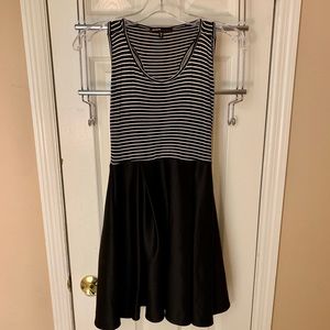 Women’s semi-formal black and white dress